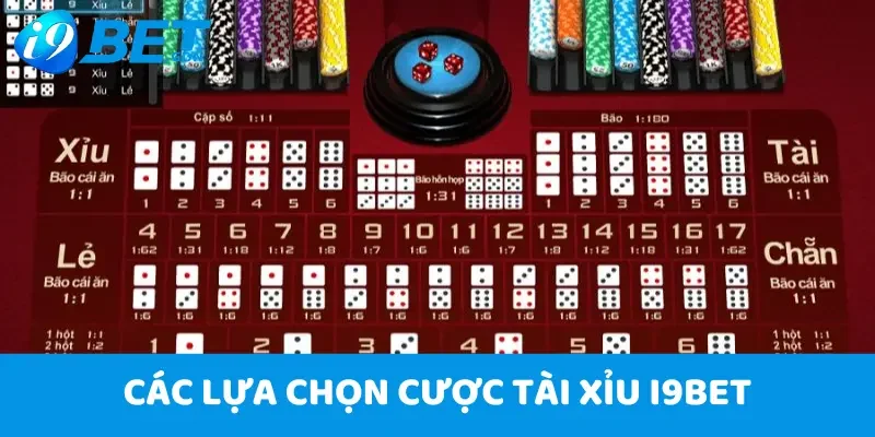 Tài Xỉu i9Bet: Game Cá Cược Đỉnh Cao Đáng Chơi Nhất 2025 5 Các lựa chọn cược Tài Xỉu i9Bet